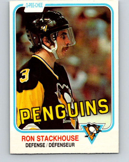 1981-82 O-Pee-Chee #266 Ron Stackhouse  Pittsburgh Penguins  V31388