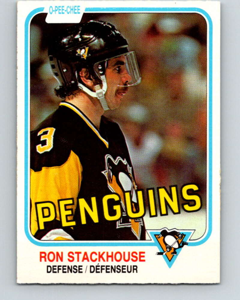 1981-82 O-Pee-Chee #266 Ron Stackhouse  Pittsburgh Penguins  V31389