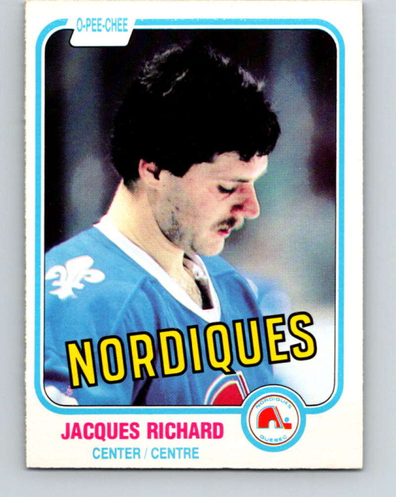 1981-82 O-Pee-Chee #268 Jacques Richard  Quebec Nordiques  V31401