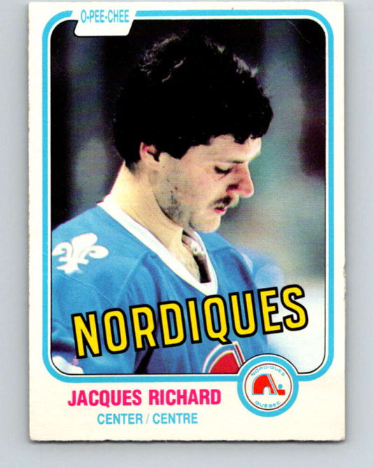 1981-82 O-Pee-Chee #268 Jacques Richard  Quebec Nordiques  V31402