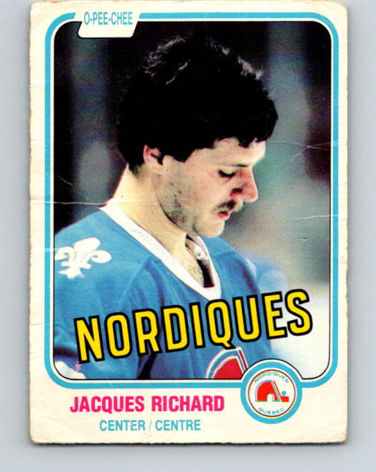 1981-82 O-Pee-Chee #268 Jacques Richard  Quebec Nordiques  V31405