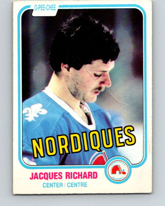 1981-82 O-Pee-Chee #268 Jacques Richard  Quebec Nordiques  V31407