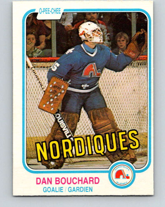 1981-82 O-Pee-Chee #270 Dan Bouchard  Quebec Nordiques  V31410