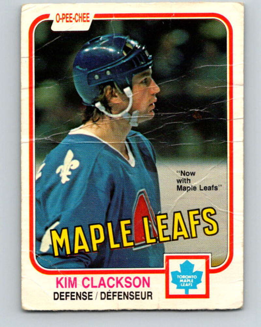 1981-82 O-Pee-Chee #271 Kim Clackson RC Rookie Maple Leafs  V31413