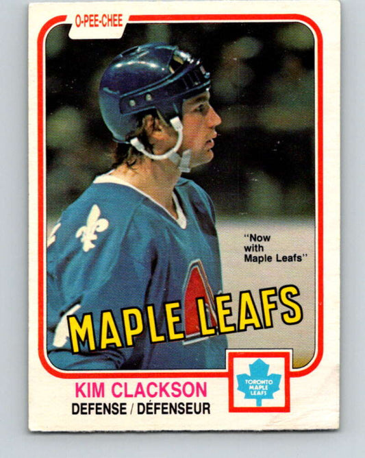 1981-82 O-Pee-Chee #271 Kim Clackson RC Rookie Maple Leafs  V31414