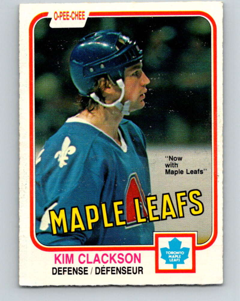 1981-82 O-Pee-Chee #271 Kim Clackson RC Rookie Maple Leafs  V31417