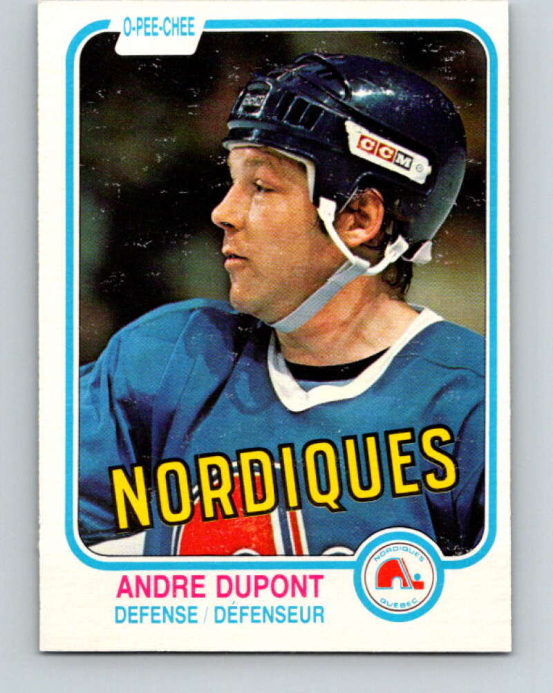 1981-82 O-Pee-Chee #273 Andre Dupont  Quebec Nordiques  V31422