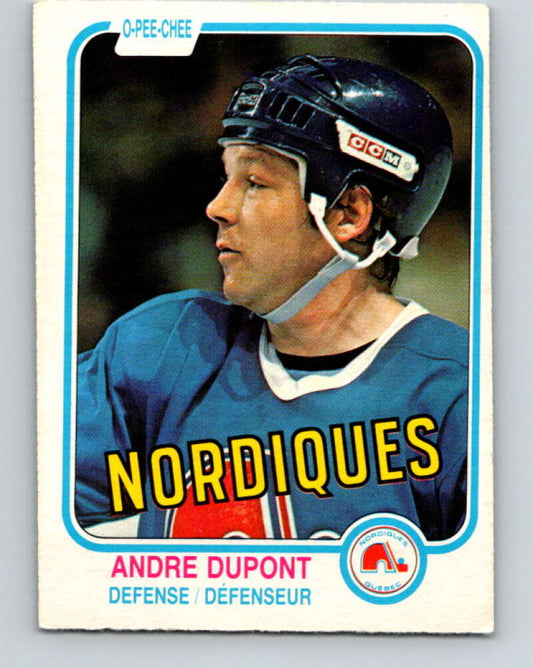 1981-82 O-Pee-Chee #273 Andre Dupont  Quebec Nordiques  V31424