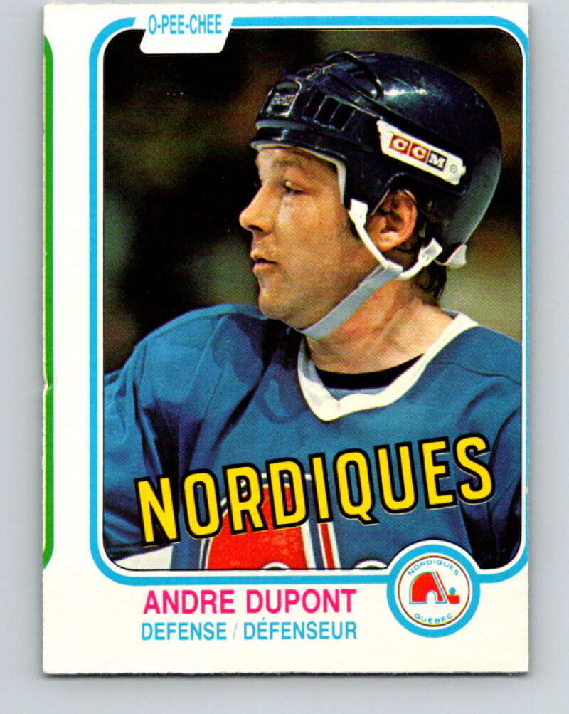 1981-82 O-Pee-Chee #273 Andre Dupont  Quebec Nordiques  V31426