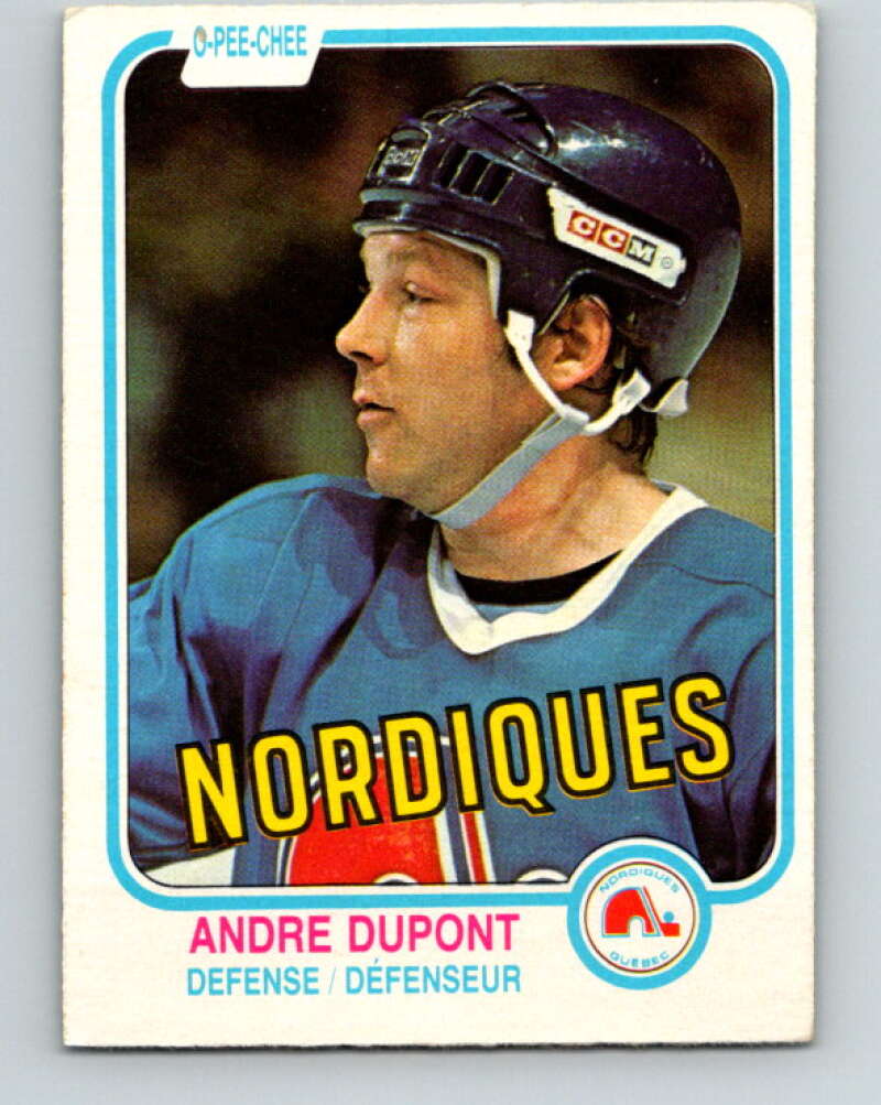 1981-82 O-Pee-Chee #273 Andre Dupont  Quebec Nordiques  V31428