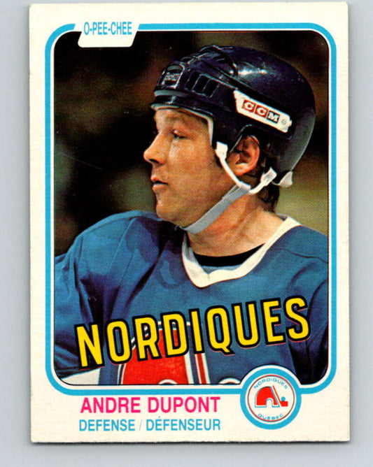 1981-82 O-Pee-Chee #273 Andre Dupont  Quebec Nordiques  V31429