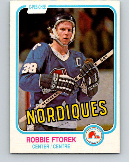 1981-82 O-Pee-Chee #274 Robbie Ftorek  Quebec Nordiques  V31432