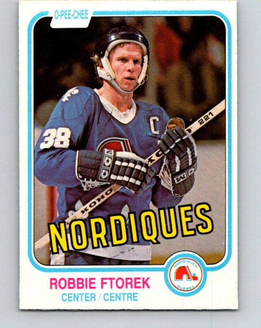 1981-82 O-Pee-Chee #274 Robbie Ftorek  Quebec Nordiques  V31435