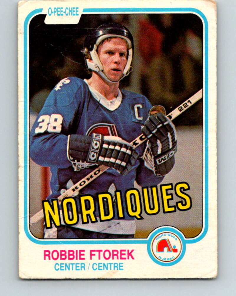 1981-82 O-Pee-Chee #274 Robbie Ftorek  Quebec Nordiques  V31439