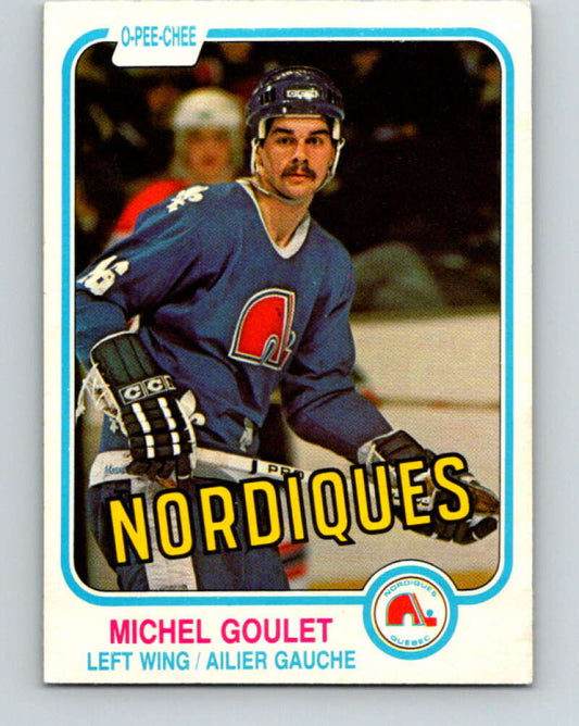 1981-82 O-Pee-Chee #275 Michel Goulet  Quebec Nordiques  V31440