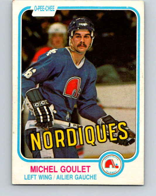 1981-82 O-Pee-Chee #275 Michel Goulet  Quebec Nordiques  V31441