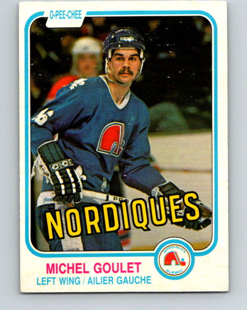 1981-82 O-Pee-Chee #275 Michel Goulet  Quebec Nordiques  V31443