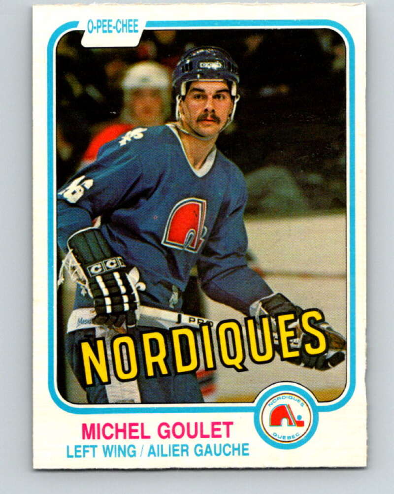 1981-82 O-Pee-Chee #275 Michel Goulet  Quebec Nordiques  V31444