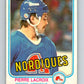 1981-82 O-Pee-Chee #278 Pierre Lacroix  RC Rookie Quebec Nordiques  V31451