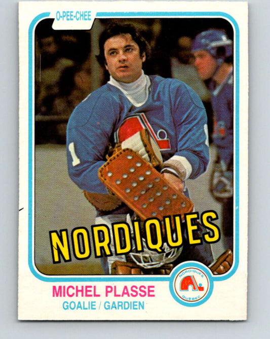 1981-82 O-Pee-Chee #281 Michel Plasse  Quebec Nordiques  V31476