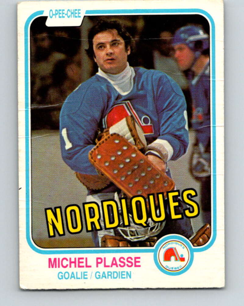 1981-82 O-Pee-Chee #281 Michel Plasse  Quebec Nordiques  V31477