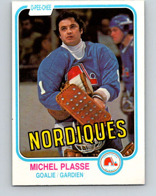 1981-82 O-Pee-Chee #281 Michel Plasse  Quebec Nordiques  V31478