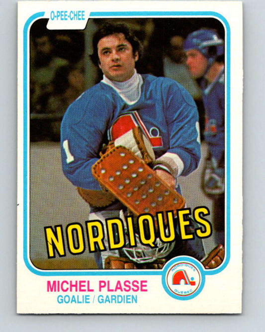 1981-82 O-Pee-Chee #281 Michel Plasse  Quebec Nordiques  V31480