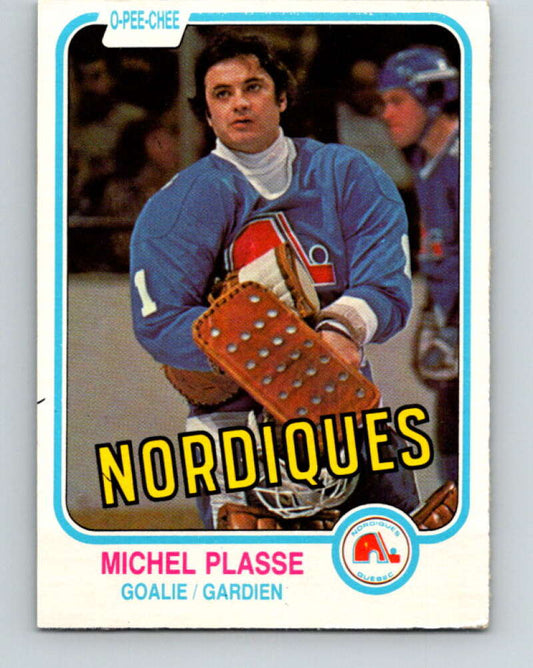 1981-82 O-Pee-Chee #281 Michel Plasse  Quebec Nordiques  V31482