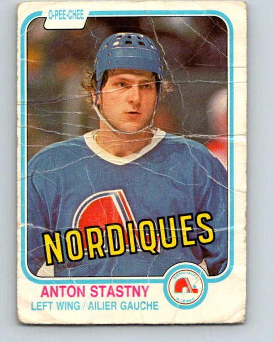 1981-82 O-Pee-Chee #282 Anton Stastny  RC Rookie Quebec Nordiques  V31483