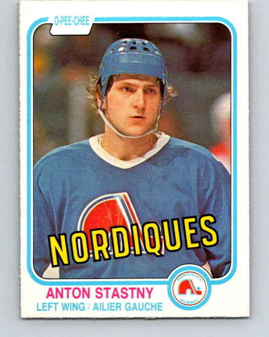 1981-82 O-Pee-Chee #282 Anton Stastny  RC Rookie Quebec Nordiques  V31484