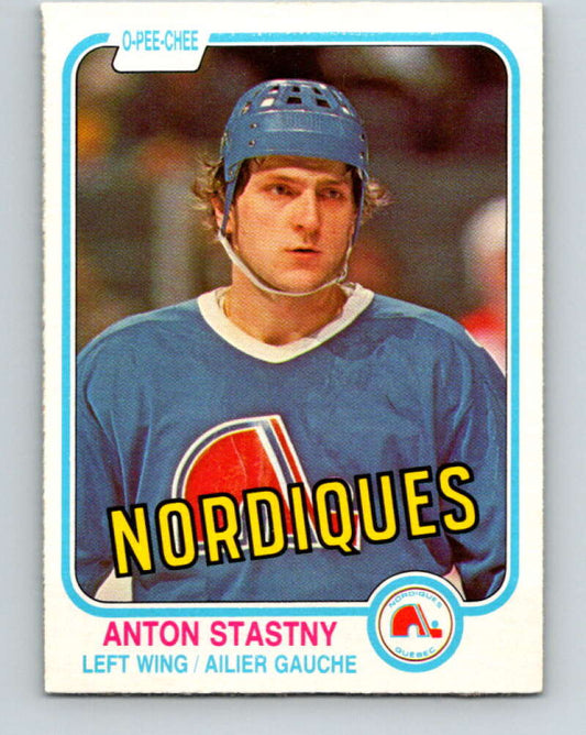 1981-82 O-Pee-Chee #282 Anton Stastny  RC Rookie Quebec Nordiques  V31485