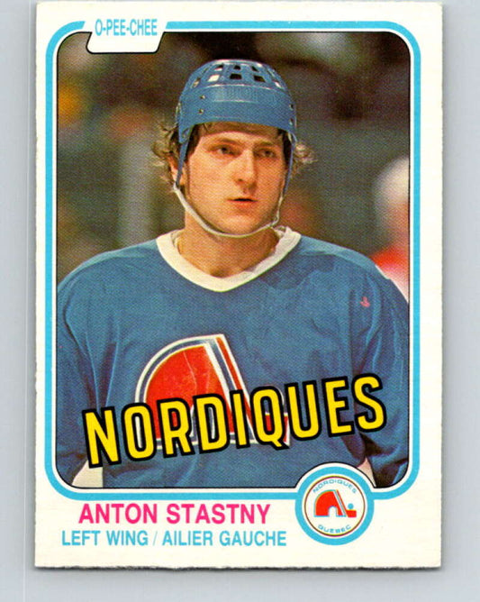 1981-82 O-Pee-Chee #282 Anton Stastny  RC Rookie Quebec Nordiques  V31487