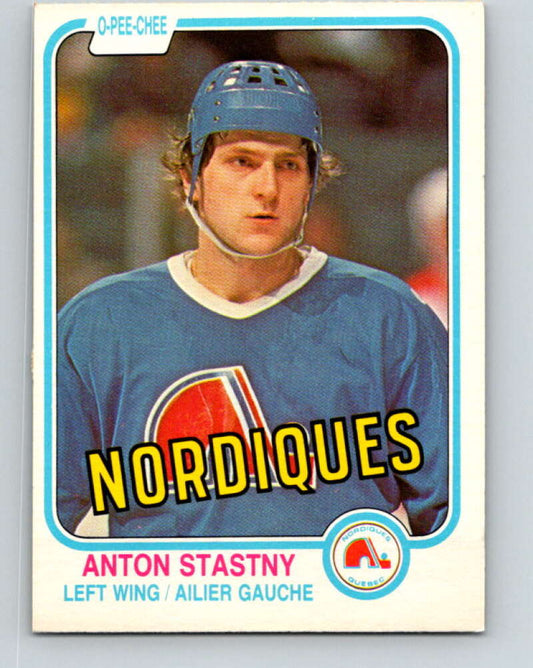 1981-82 O-Pee-Chee #282 Anton Stastny  RC Rookie Quebec Nordiques  V31488