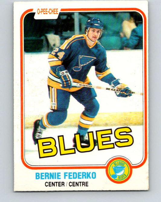 1981-82 O-Pee-Chee #288 Bernie Federko  St. Louis Blues  V31519