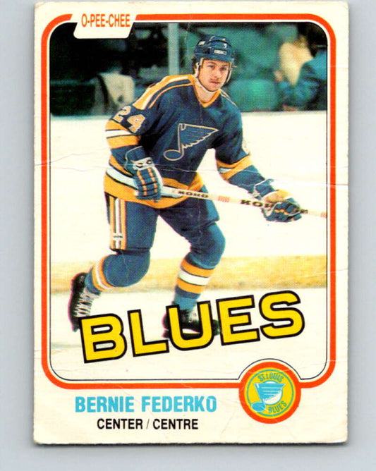 1981-82 O-Pee-Chee #288 Bernie Federko  St. Louis Blues  V31522