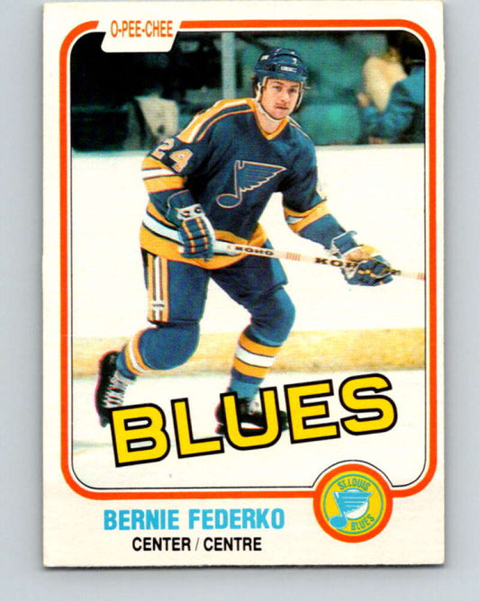 1981-82 O-Pee-Chee #288 Bernie Federko  St. Louis Blues  V31524