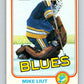 1981-82 O-Pee-Chee #289 Mike Liut  St. Louis Blues  V31525
