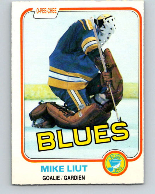 1981-82 O-Pee-Chee #289 Mike Liut  St. Louis Blues  V31525