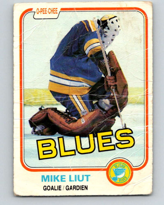 1981-82 O-Pee-Chee #289 Mike Liut  St. Louis Blues  V31527