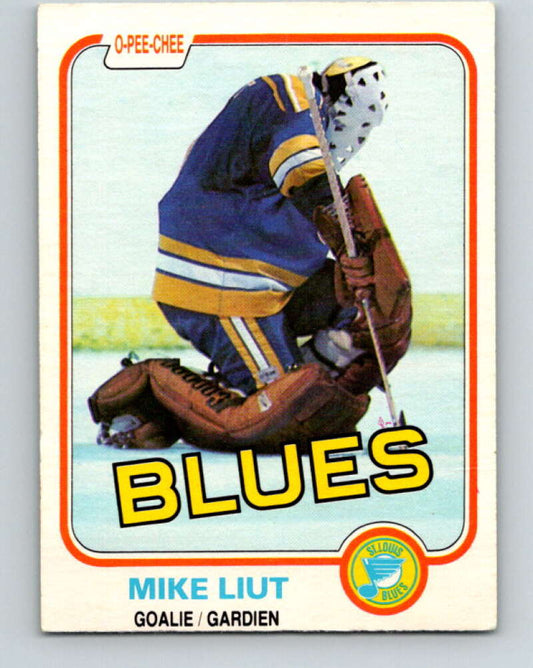 1981-82 O-Pee-Chee #289 Mike Liut  St. Louis Blues  V31528