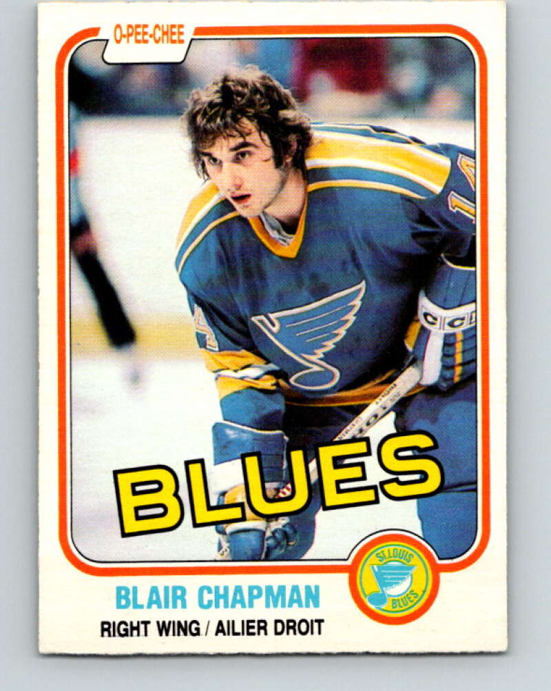 1981-82 O-Pee-Chee #291 Blair Chapman  St. Louis Blues  V31538