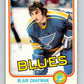 1981-82 O-Pee-Chee #291 Blair Chapman  St. Louis Blues  V31541