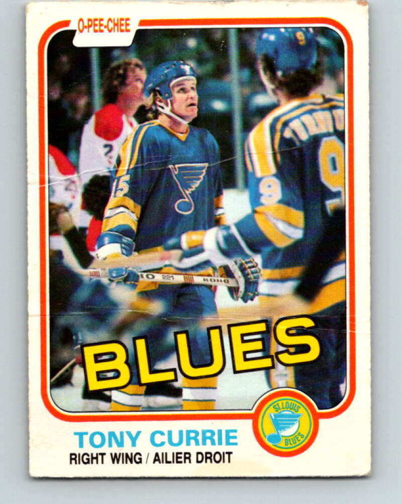 1981-82 O-Pee-Chee #292 Tony Currie  St. Louis Blues  V31549