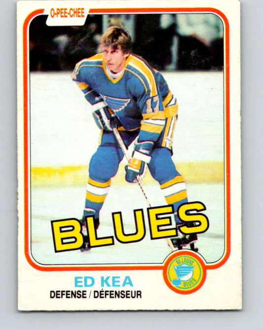 1981-82 O-Pee-Chee #294 Ed Kea  St. Louis Blues  V31557