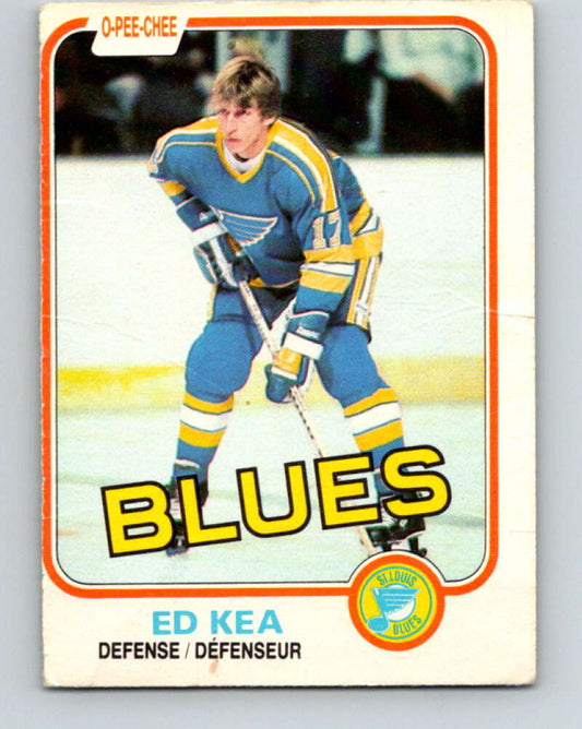 1981-82 O-Pee-Chee #294 Ed Kea  St. Louis Blues  V31558