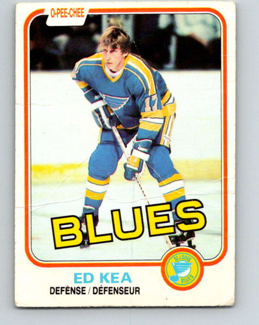 1981-82 O-Pee-Chee #294 Ed Kea  St. Louis Blues  V31559