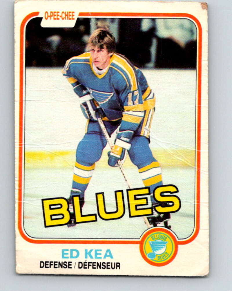 1981-82 O-Pee-Chee #294 Ed Kea  St. Louis Blues  V31560