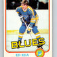 1981-82 O-Pee-Chee #294 Ed Kea  St. Louis Blues  V31563