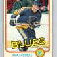 1981-82 O-Pee-Chee #295 Rick Lapointe  St. Louis Blues  V31567