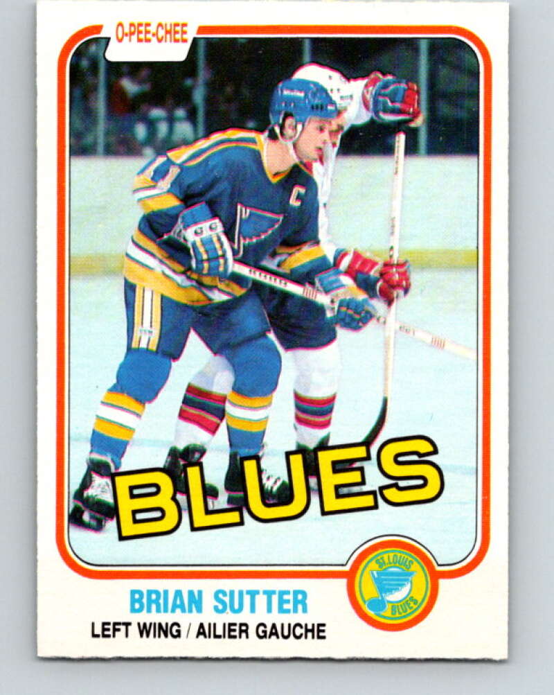 1981-82 O-Pee-Chee #297 Brian Sutter  St. Louis Blues  V31586